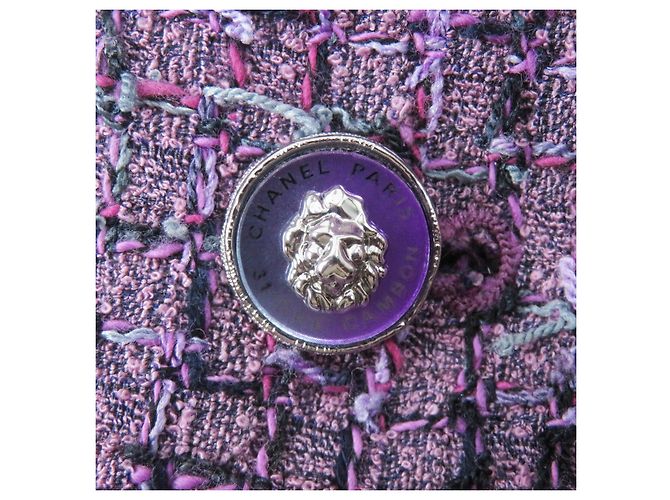 Timeless Chanel 22P Lion Button Acrylic Polyester Jacket Purple - view 6