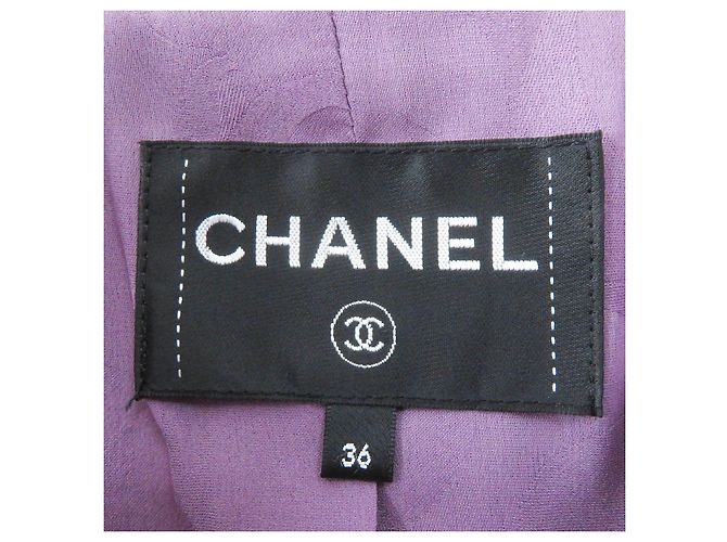 Timeless Chanel 22P Lion Button Acrylic Polyester Jacket Purple - view 7