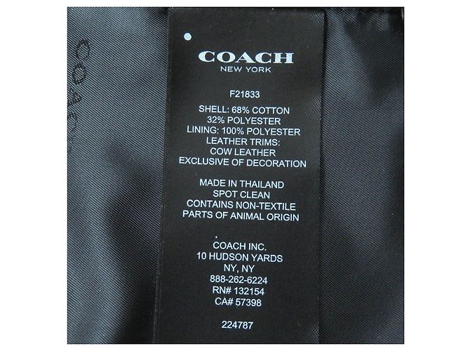 Abrigo Trench de Algodón y Poliéster Coach F21833 Beige - vista 10