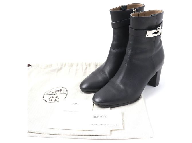 Botines de cuero Saint Germain de Hermès Negro - vista 2
