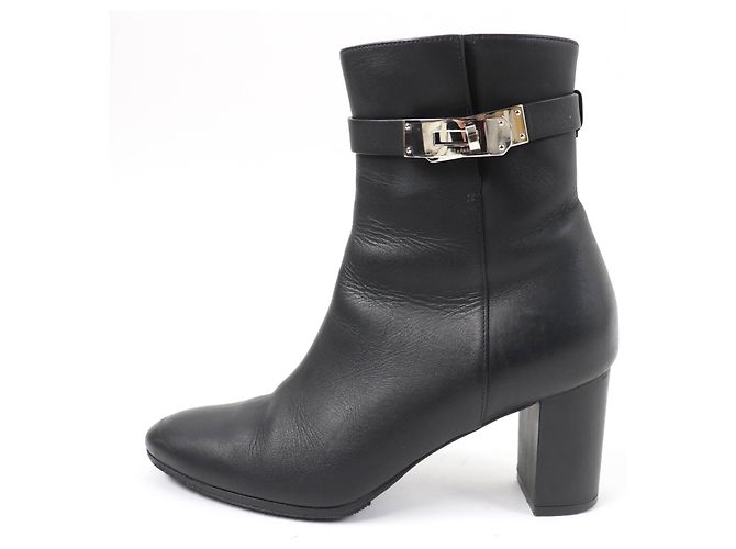 Botines de cuero Saint Germain de Hermès Negro - vista 5