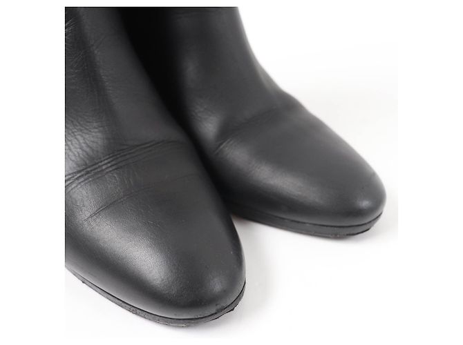 Botines de cuero Saint Germain de Hermès Negro - vista 8