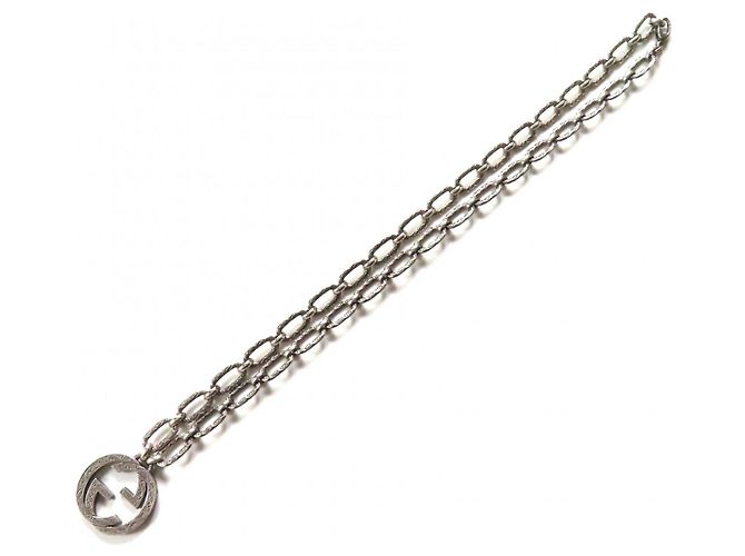 Collana Gucci Interlocking G Arabesque AG925 Argento - vista 5
