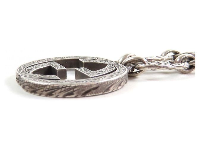 Collana Gucci Interlocking G Arabesque AG925 Argento - vista 6
