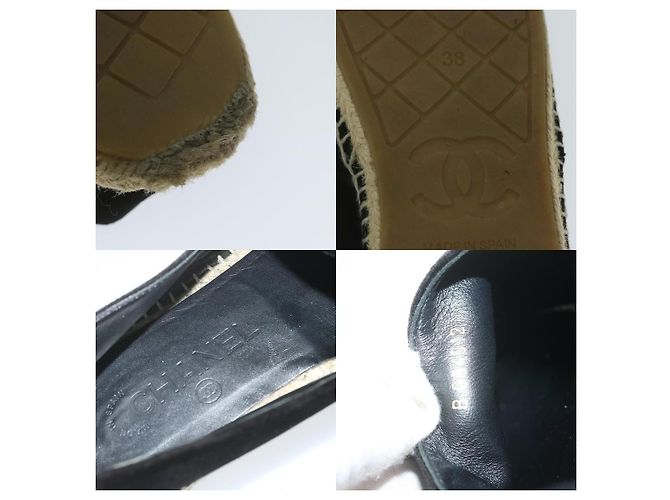 Scarpe Chanel Velour 38 Nero - vista 4