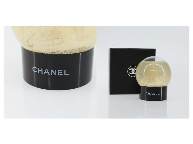 Palla di neve in vetro trasparente CC Chanel Bianco - vista 5
