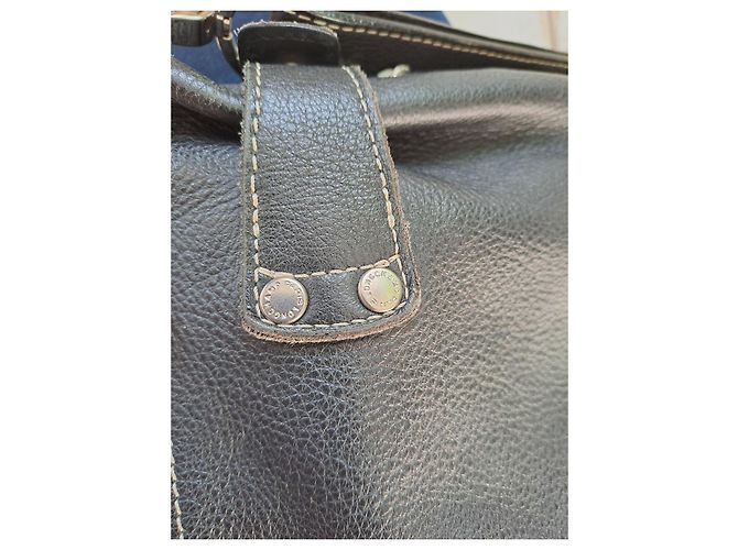 Borsa a spalla in pelle nera Longchamp Nero - vista 15