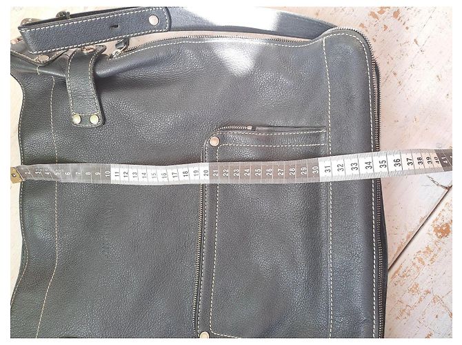 Borsa a spalla in pelle nera Longchamp Nero - vista 19