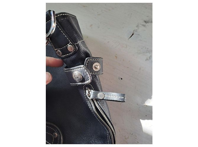 Borsa a spalla in pelle nera Longchamp Nero - vista 21