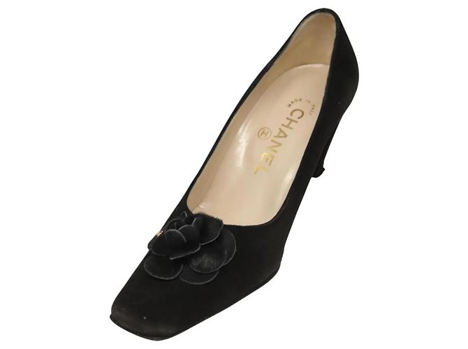 Chanel Klassische Clog-Schuhe Schwarz - Ansicht 2