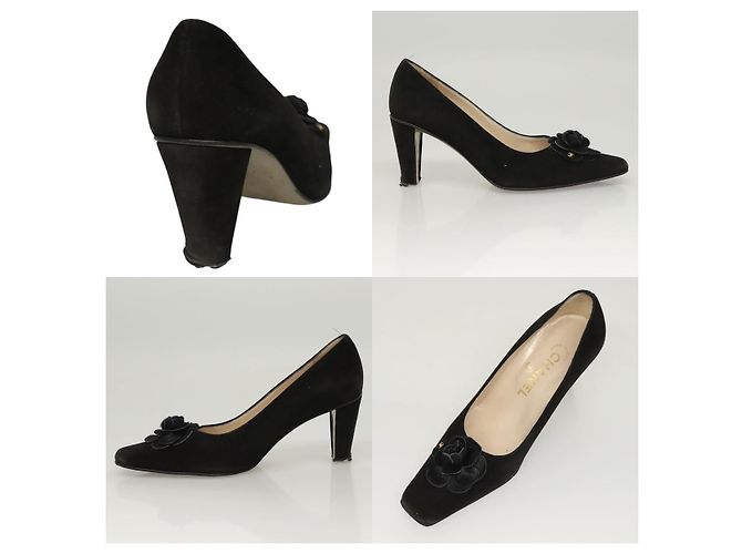 Chanel Klassische Clog-Schuhe Schwarz - Ansicht 3
