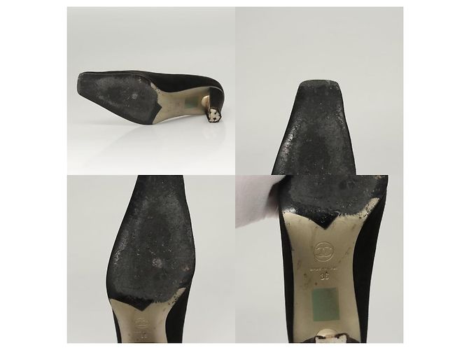 Chanel Klassische Clog-Schuhe Schwarz - Ansicht 4