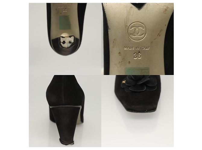 Chanel Klassische Clog-Schuhe Schwarz - Ansicht 5