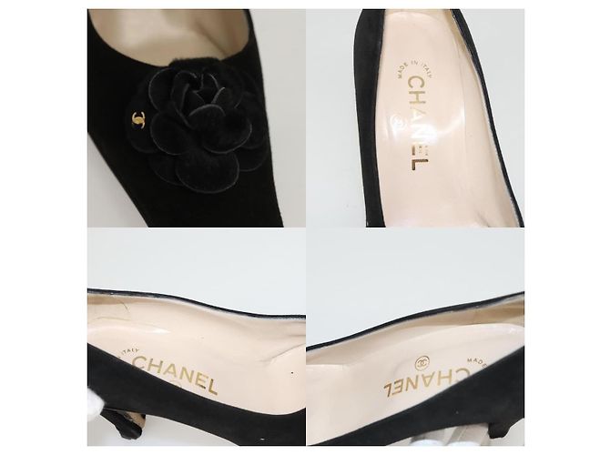Chanel Klassische Clog-Schuhe Schwarz - Ansicht 6