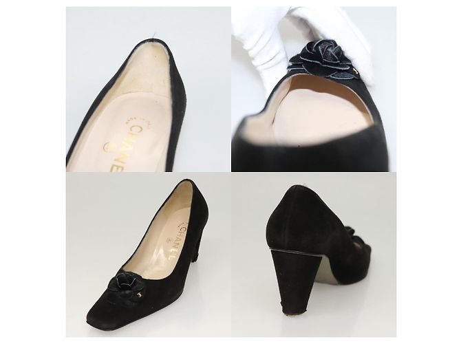 Chanel Klassische Clog-Schuhe Schwarz - Ansicht 7
