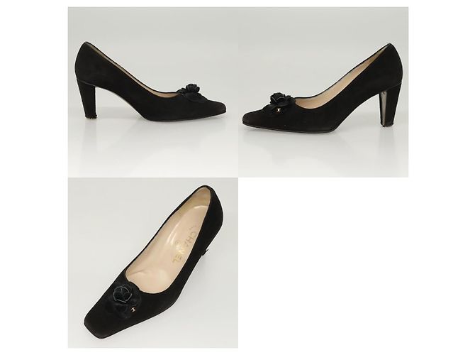 Chanel Klassische Clog-Schuhe Schwarz - Ansicht 8