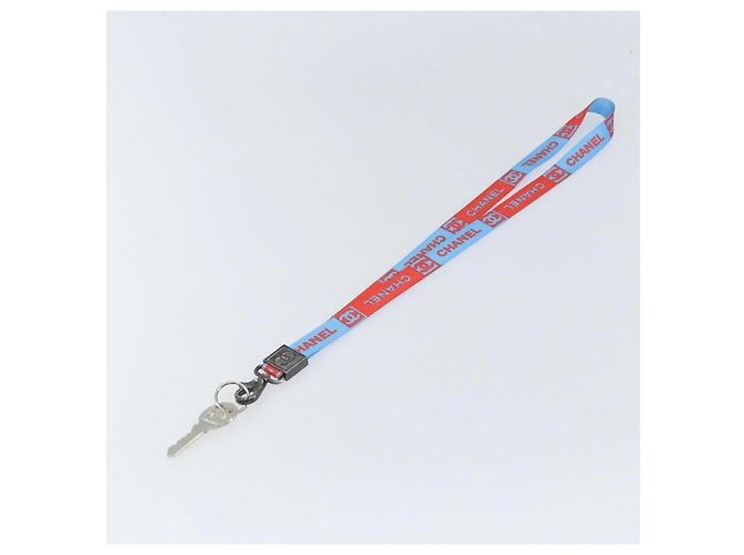 Chanel Sport Halskette Tragegurt aus Canvas Rot - Ansicht 2