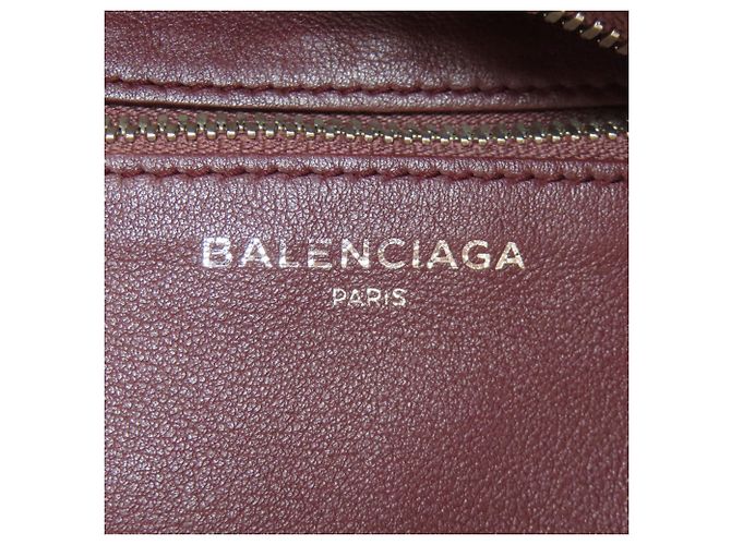 Borsa Balenciaga 502509 Laundry Cabas XS Bordò - vista 6