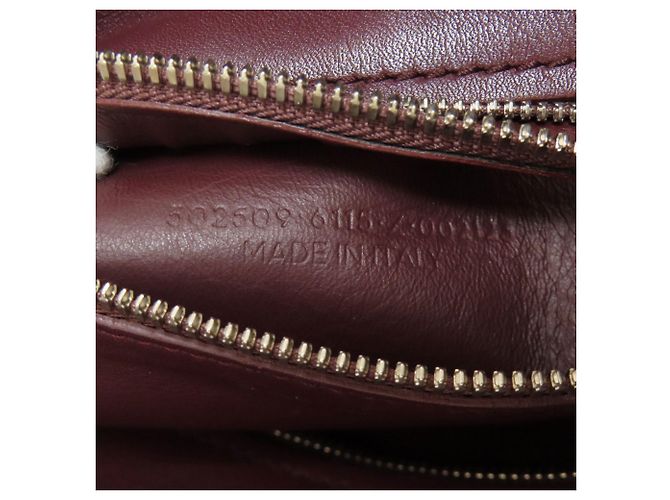 Borsa Balenciaga 502509 Laundry Cabas XS Bordò - vista 7
