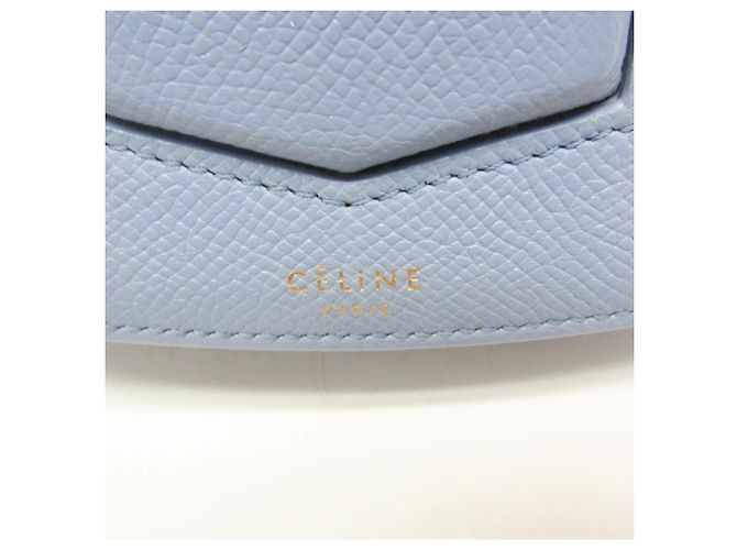 Céline Borsa a spalla media in pelle Trotter di Celine Blu chiaro - vista 15