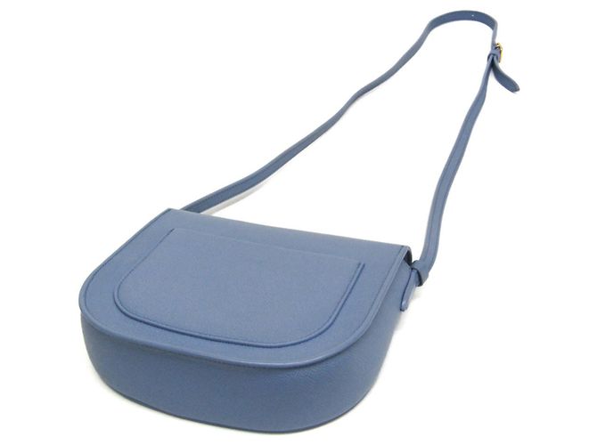 Céline Borsa a spalla media in pelle Trotter di Celine Blu chiaro - vista 2