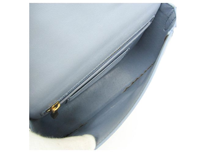 Céline Borsa a spalla media in pelle Trotter di Celine Blu chiaro - vista 3
