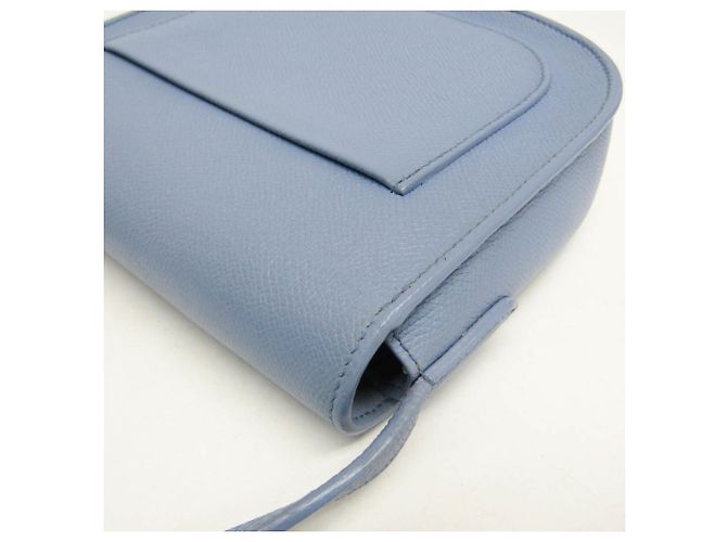 Céline Borsa a spalla media in pelle Trotter di Celine Blu chiaro - vista 6