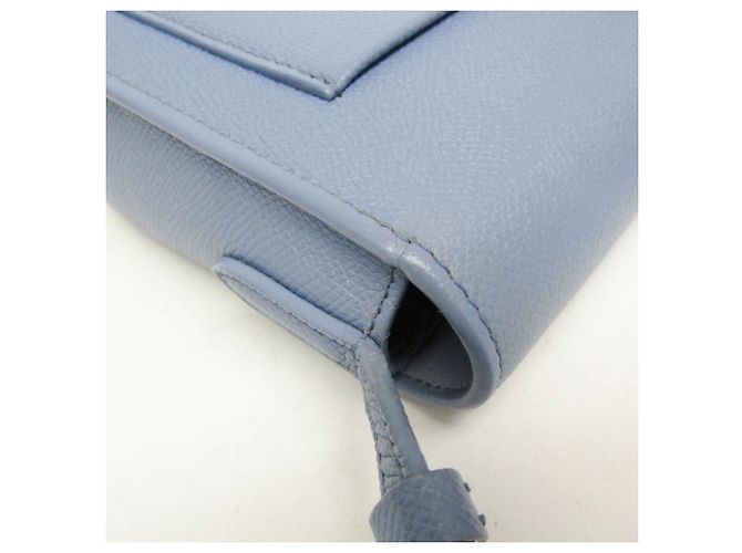 Céline Borsa a spalla media in pelle Trotter di Celine Blu chiaro - vista 7
