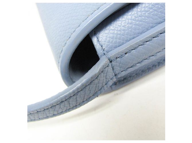 Céline Borsa a spalla media in pelle Trotter di Celine Blu chiaro - vista 8