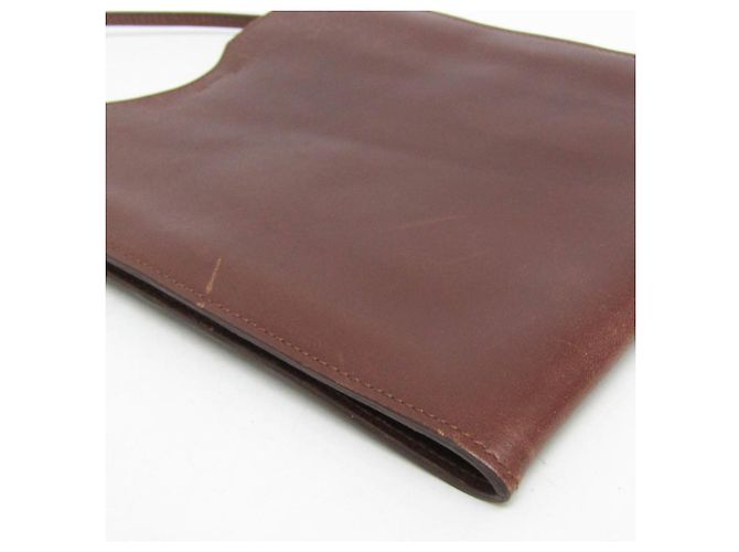 Borsa a spalla in pelle box calf marrone Onimaitou di Hermès - vista 4