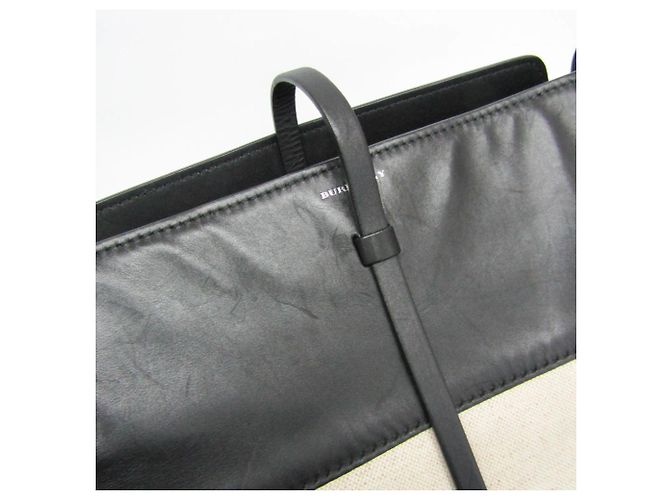 Bolso grande tipo bucket Burberry Negro Beige - vista 10