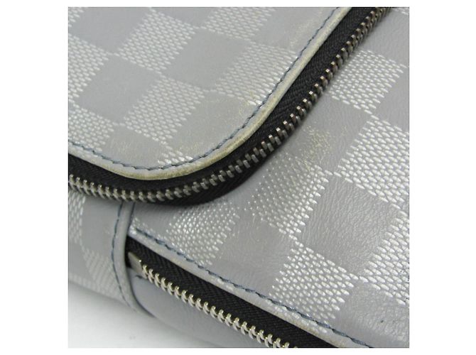Borsa a tracolla Damier Infini Avenue Louis Vuitton Marrone Argento - vista 8
