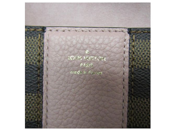 Borsa a Spalla Donna Louis Vuitton Damier Wight N64418 Marrone Rosa - vue 10
