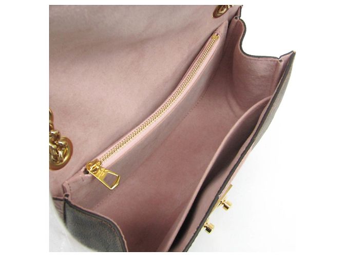 Borsa a Spalla Donna Louis Vuitton Damier Wight N64418 Marrone Rosa - vue 3