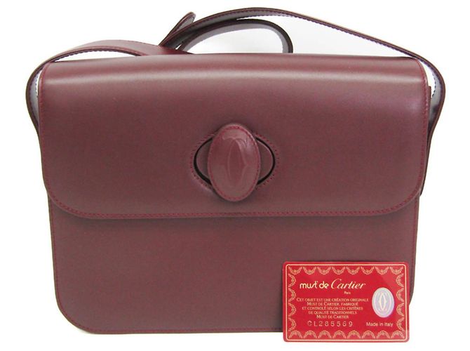 Borsa a spalla in pelle Cartier Must per donna Bordò - vista 2