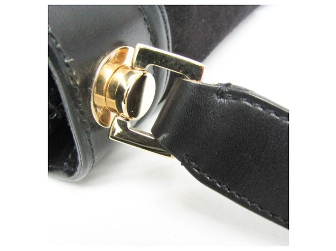 Borsa a Spalla Donna Salvatore Ferragamo Gancini AX-21 1820 Nero - vista 11