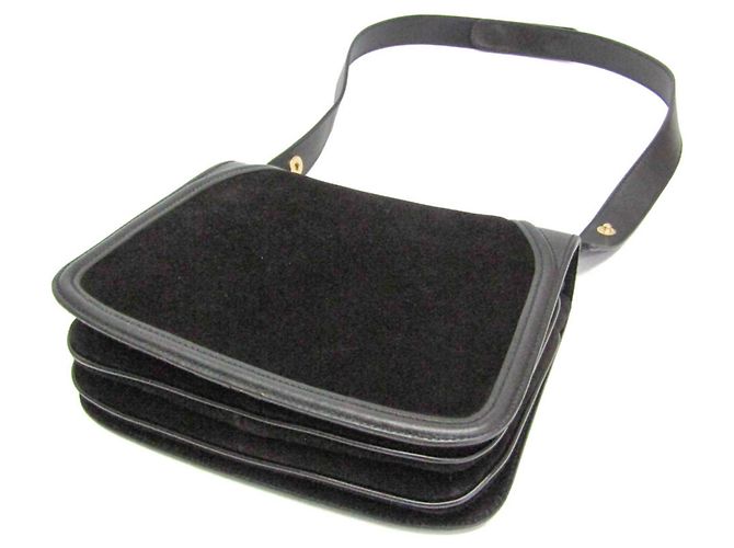 Borsa a Spalla Donna Salvatore Ferragamo Gancini AX-21 1820 Nero - vista 3