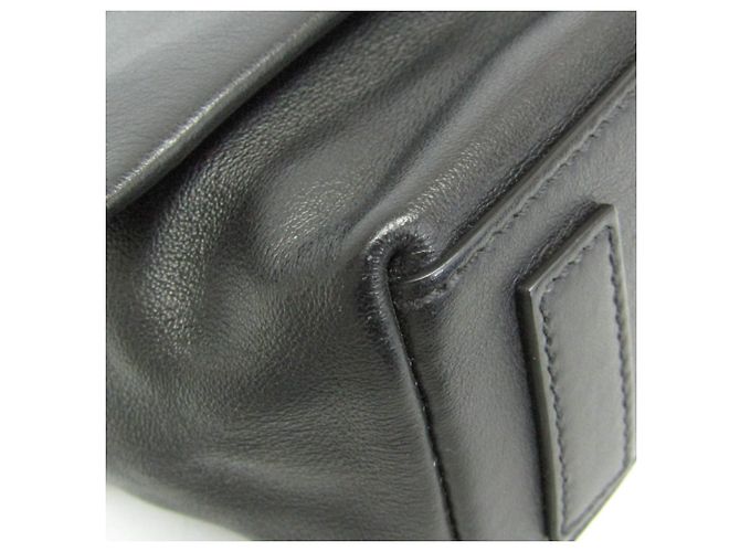 Prada Leder Schultertasche Schwarz - Ansicht 7