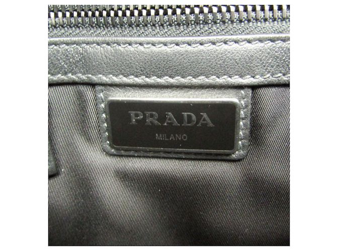 Prada Leder Schultertasche Schwarz - Ansicht 9