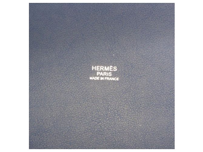Hermès Ambie GM Tote Bag Blau Aus weiß - Ansicht 9