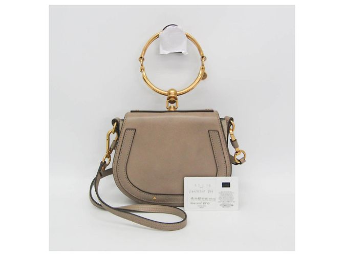 Borsa Chloé Nile in pelle grigia e camoscio
 Grigio - vista 2