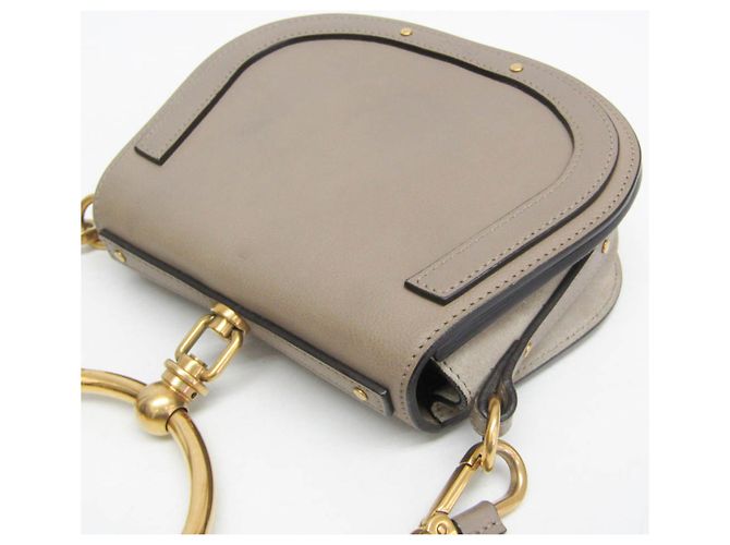 Borsa Chloé Nile in pelle grigia e camoscio
 Grigio - vista 6