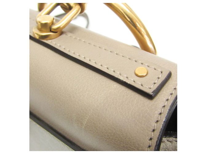 Borsa Chloé Nile in pelle grigia e camoscio
 Grigio - vista 8