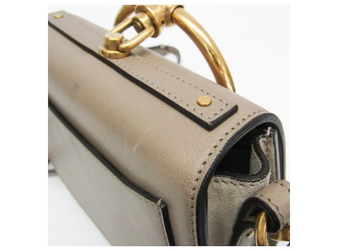 Borsa Chloé Nile in pelle grigia e camoscio
 Grigio - vista 9