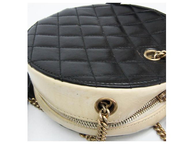 Borsa a spalla rotonda con catena Coco Mark di Chanel Nero Beige - vista 10