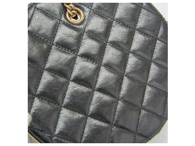 Borsa a spalla rotonda con catena Coco Mark di Chanel Nero Beige - vista 11