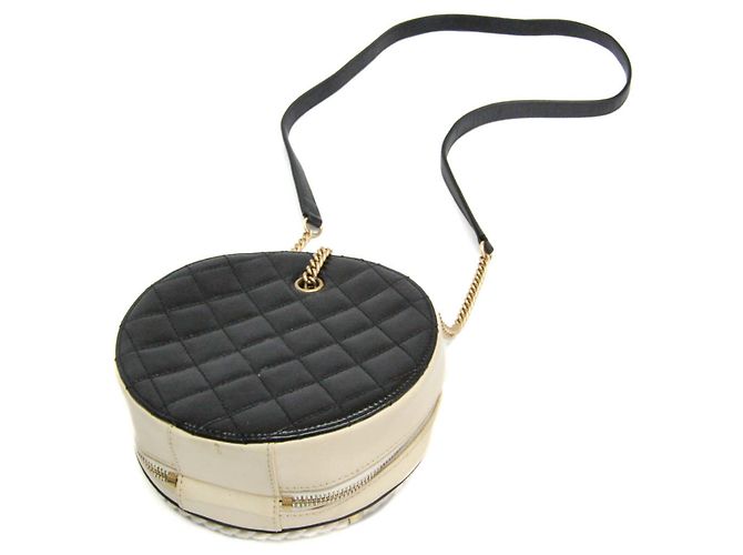 Borsa a spalla rotonda con catena Coco Mark di Chanel Nero Beige - vista 3