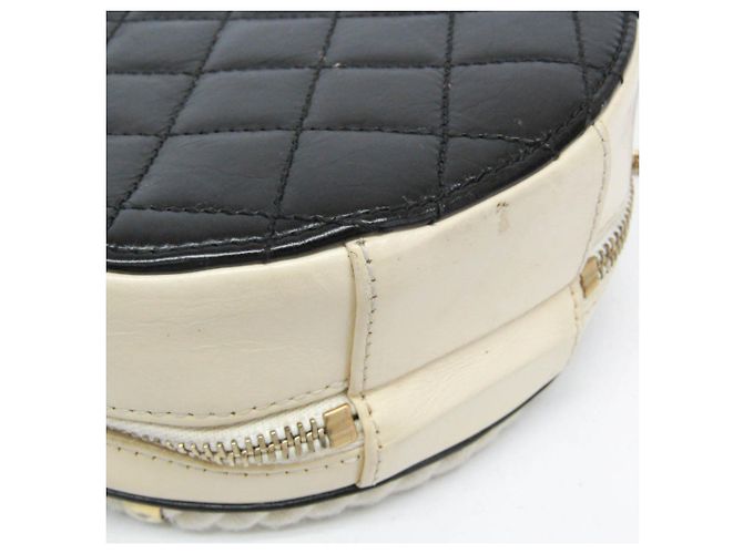 Borsa a spalla rotonda con catena Coco Mark di Chanel Nero Beige - vista 5