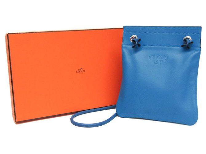 Hermès Aline Mini Schultertasche Blau - Ansicht 2