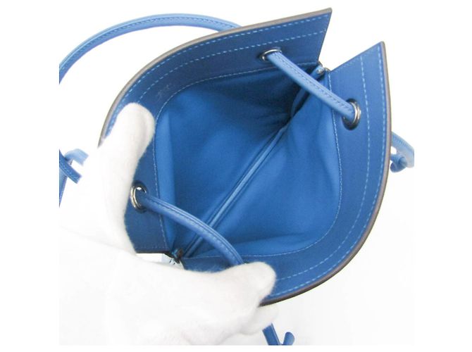 Hermès Aline Mini Schultertasche Blau - Ansicht 4